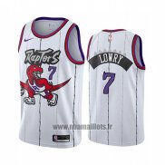 Maillot Tornto Raptors Kyle Lowry No 7 Classic 2019-20 Blanc