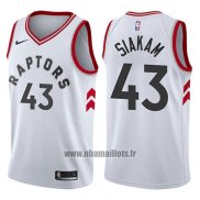 Maillot Tornto Raptors Pascal Siakam No 43 Association 2017-18 Blanc