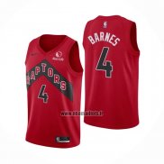 Maillot Tornto Raptors Scottie Barnes NO 4 Icon 2020-21 Rouge