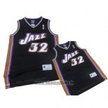 Maillot Utah Jazz Karl Malone No 32 Retro Noir