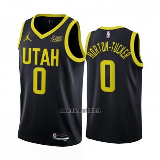 Maillot Utah Jazz Talen Horton-tucker NO 0 Statement 2022-23 Noir