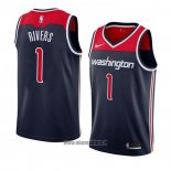 Maillot Washington Wizards Austin Rivers No 1 Statement 2018 Noir