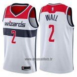 Maillot Washington Wizards John Wall No 2 Blanc 2017-18 Blanc