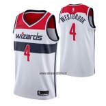 Maillot Washington Wizards Russell Westbrook No 4 Association 2020-21 Blanc