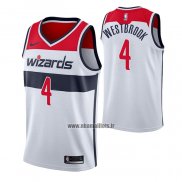 Maillot Washington Wizards Russell Westbrook No 4 Association 2020-21 Blanc