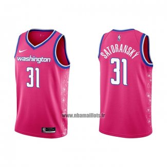 Maillot Washington Wizards Tomas Satoransky NO 31 Ville 2022-23 Rosa