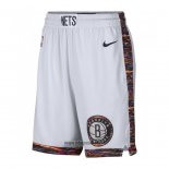 Short Brooklyn Nets Ville Edition Blanc