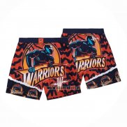 Short Golden State Warriors Mitchell & Ness Orange Bleu