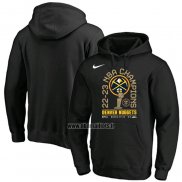 Veste a Capuche Denver Nuggets 2023 NBA Finals Champions Locker Room Pullover Noir