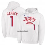 Veste a Capuche Philadelphia 76ers James Harden Ville 2022-23 Blanc