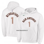 Veste a Capuche San Antonio Spurs Victor Wembanyama Ville 2023-24 Blanc