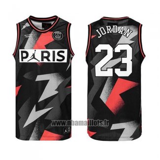 Maillot AJ x PSG Jordan No 23 Rouge Noir