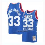 Maillot All Star 1985 Kareem Abdul-jabbar No 33 Bleu