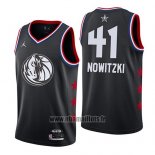 Maillot All Star 2019 Dallas Mavericks Dirk Nowitzki No 41 Noir