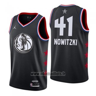 Maillot All Star 2019 Dallas Mavericks Dirk Nowitzki No 41 Noir