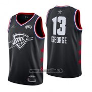 Maillot All Star 2019 Oklahoma City Thunder Paul George No 13 Noir