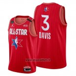 Maillot All Star 2020 Los Angeles Lakers Anthony Davis No 3 Rouge
