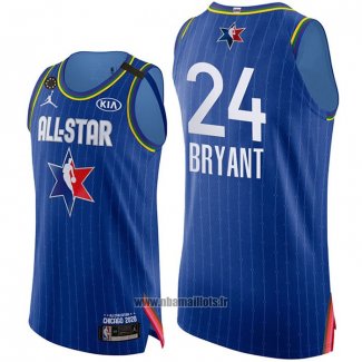 Maillot All Star 2020 Los Angeles Lakers Kobe Bryant No 24 Authentique Bleu