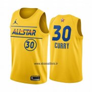 Maillot All Star 2021 Golden State Warriors Stephen Curry No 30 Or
