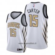 Maillot Atlanta Hawks Vince Carter No 15 Ville Edition Blanc