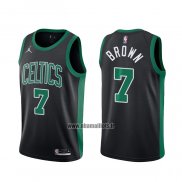 Maillot Boston Celtics Jaylen Brown NO 7 Statement 2020-21 Noir