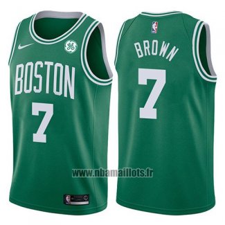 Maillot Boston Celtics Jaylen Brown No 7 2017-18 Vert