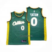 Maillot Boston Celtics Jayson Tatum NO 0 2022-23 Vert