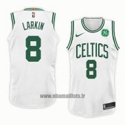 Maillot Boston Celtics Shane Larkin No 8 Association 2018 Blanc
