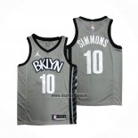 Maillot Brooklyn Nets Ben Simmons NO 10 Statement 2020 Gris