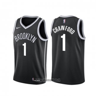 Maillot Brooklyn Nets Jamal Crawford NO 1 Noir Icon