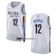 Maillot Brooklyn Nets Joe Harris NO 12 Ville 2022-23 Blanc