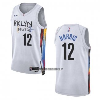 Maillot Brooklyn Nets Joe Harris NO 12 Ville 2022-23 Blanc