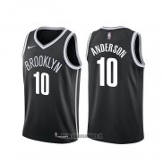 Maillot Brooklyn Nets Justin Anderson NO 10 Icon Noir
