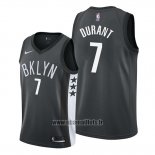 Maillot Brooklyn Nets Kevin Durant No 7 Statement Noir