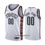 Maillot Brooklyn Nets Personnalise Ville 2019-20 Blanc