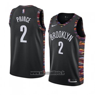 Maillot Brooklyn Nets Taurean Prince No 2 Ville 2019 Noir