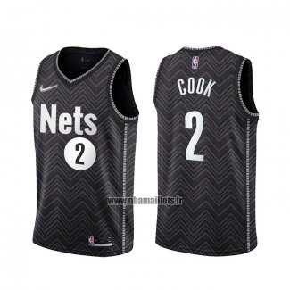 Maillot Brooklyn Nets Tyler Cook No 2 Earned 2020-21 Noir