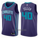 Maillot Charlotte Hornets Cody Zeller No 40 Statement 2017-18 Volet