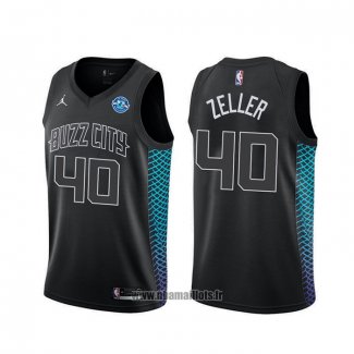 Maillot Charlotte Hornets Cody Zeller NO 40 Ville Noir