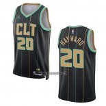 Maillot Charlotte Hornets Gordon Hayward NO 20 Ville 2022-23 Noir