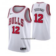 Maillot Chicago Bulls Ayo Dosunmu NO 12 Association 2021 Blanc