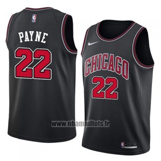 Maillot Chicago Bulls Cameron Payne No 22 Statement 2018 Noir