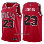 Maillot Chicago Bulls Michael Jordan No 23 2017-18 Rouge