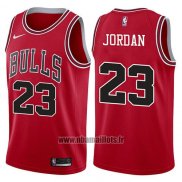 Maillot Chicago Bulls Michael Jordan No 23 2017-18 Rouge