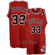 Maillot Chicago Bulls Scottie Pippen No 33 Retro Rouge