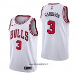 Maillot Chicago Bulls Shaquille Harrison NO 3 Association Blanc