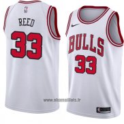 Maillot Chicago Bulls Willie Reed No 33 Association 2018 Blanc