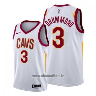 Maillot Cleveland Cavaliers Andre Drummond No 3 Association 2019-20 Blanc