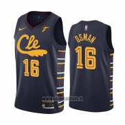 Maillot Cleveland Cavaliers Cedi Osman No 16 Ville Bleu