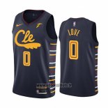 Maillot Cleveland Cavaliers Kevin Love No 0 Ville Bleu